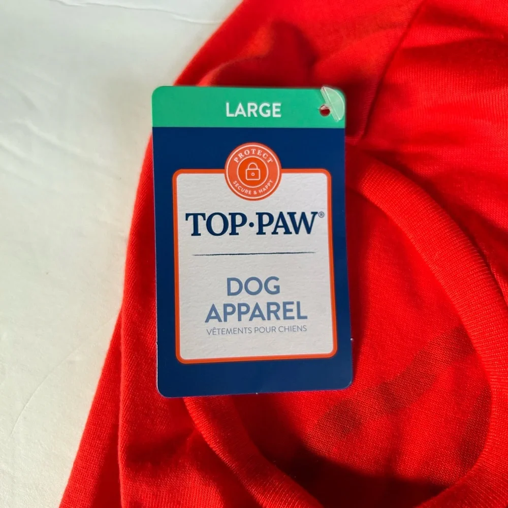 Top Paw Star Spangled Patriotic Pup Dog Tee L